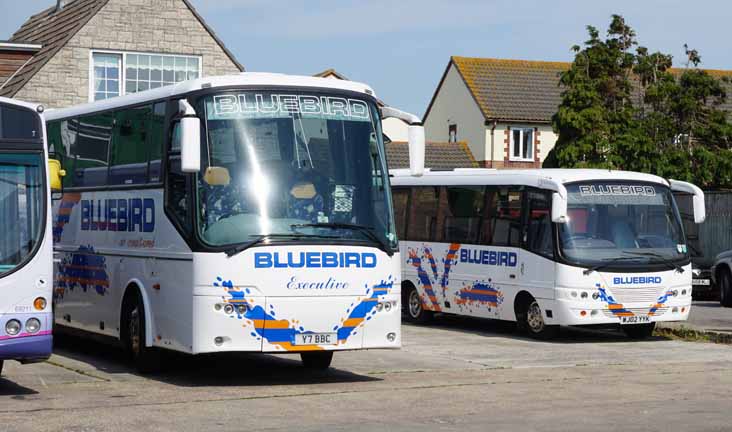 Bluebird Bova Futura Y7BBC & Toyota Coaster Caetano Optimo WJ02YYK